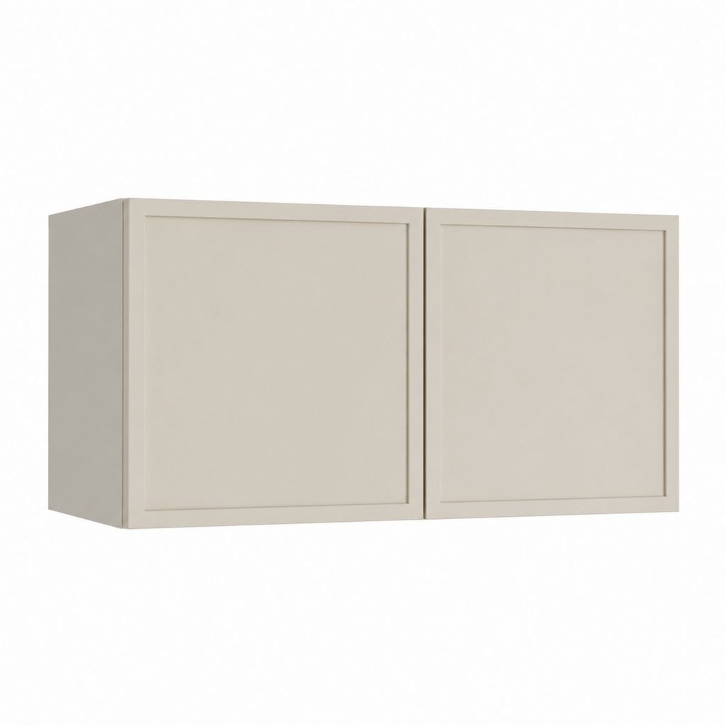 Meuble TV mural 2 portes beige en MDF rectangulaire 120 x 35 x 60 cm