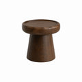 Table d’appoint ronde marron en bois massif Ø 45 x H 48 cm